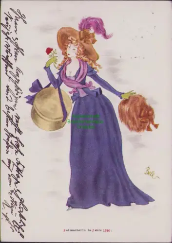 192529 AK Putzmacherin im Jahre 1790 Reichsinnungsverband 3. Werbekarte für das