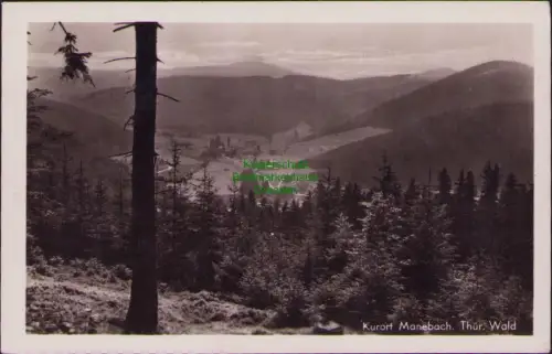192630 AK Kurort Manebach um 1940 Fotokarte Thür. Wald