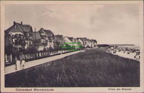 192700 AK Ostseebad Warnemünde 1928 Villen am Strande