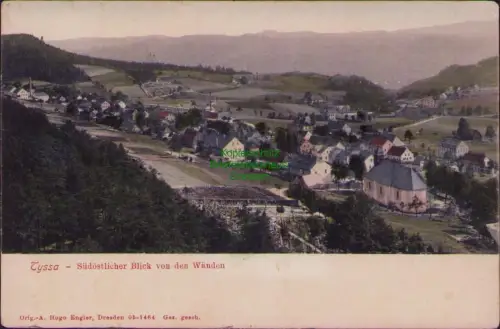 168637 AK Tyssa um 1910 Südöstlicher Blick von den Wänden Verlag Orig.-A. Hugo E