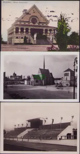 168686 3 AK Pardubice Stadion 1937 Mestske Krematorium 1939