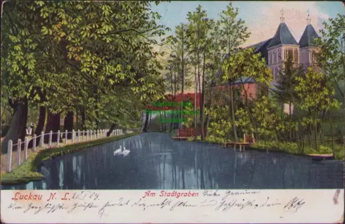 168706 AK Luckau N.L. Am Stadtgraben 1904