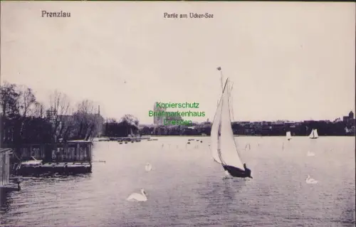 168788 AK Prenzlau Partie am Ucker-See