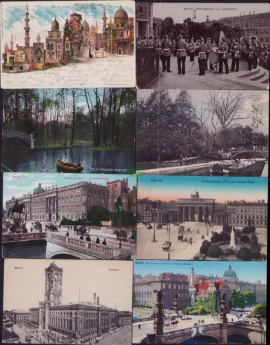 168744 17 AK BERLIN 1896 GEWERBE AUSSTELLUNG Kunst Anstalt Rosenblatt Frankfurt/