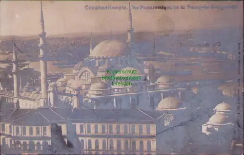 168645 AK Constantinople. The Panoromique de la Mosque Marineschiffspost MSP 14