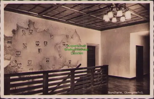 164898 AK Hermannn Göring heim Leipzig H J 1941 Nordhalle, Obergeschoß