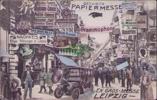 164861 AK Leipzig 1912 Officielle PAPIER MESSE NIET Sches Favorit Stegemann-Came