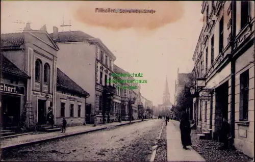 164968 AK Pillkallen Schirwindler-Straße Restauration Bockw… 1915