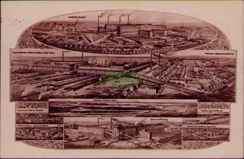 164934 AK Halle Saale 1926 Brikettfabriken Michel & Vesta im Groß Kayna Bergmann