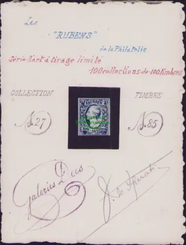 B23867 Schmuckblatt Altdeutschland Sachsen 13 10 Ngr. Sperati Fälschung Autogram