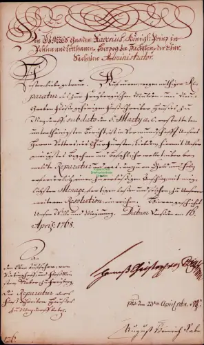 B50352 Sachsen Vorphila dekorativer Schnörkelbrief Bergbau Freiberg Freybergsche