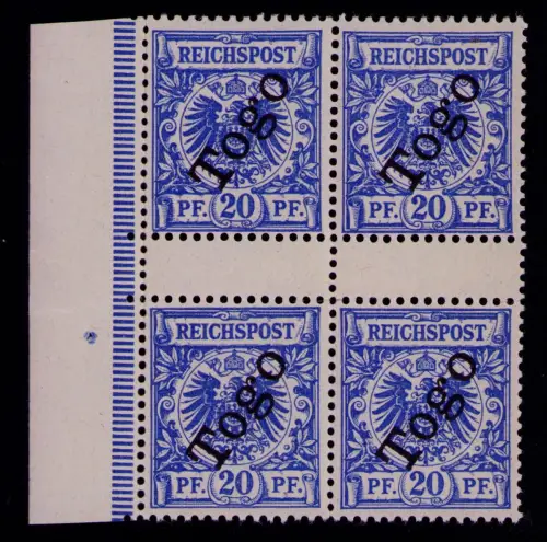 B20429 Kolonien Togo 2x 4 ZS Zwischensteg postfrisch **, Mi.  120 €