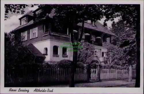 193248 AK Haus Lessing Altheide-Bad  um 