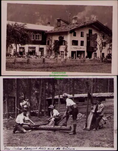 193516 2 AK Mayrhofen  1927 Zillertal Bezirk Schwaz Tirol Konditorei und Cafe Pr