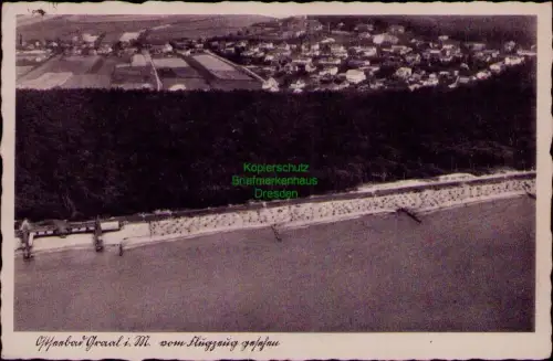 193560 AK Ostseebad Graal i. M. vom Flugzeug gesehen 1938 Luftbild