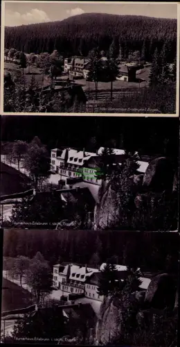 194296 3 AK Täumerhaus-Erlabrunn i. sächs. Erzgeb. Hotel  1936 1938 Landpoststem
