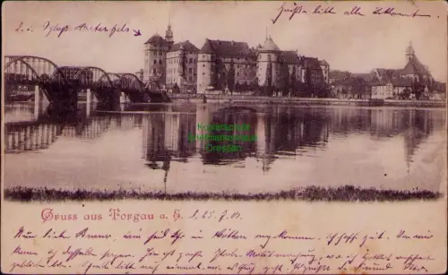 194302 AK Torgau 1901 Schloß Hartenfels