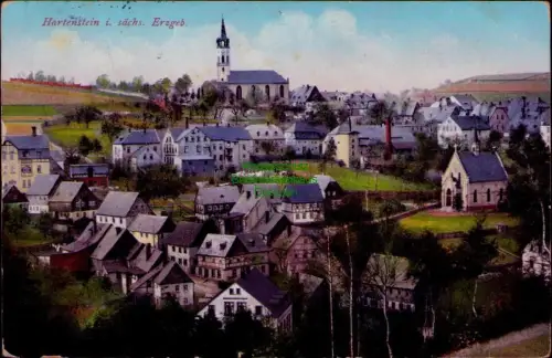 194324 AK Hartenstein i. sächs. Erzgeb. 1913