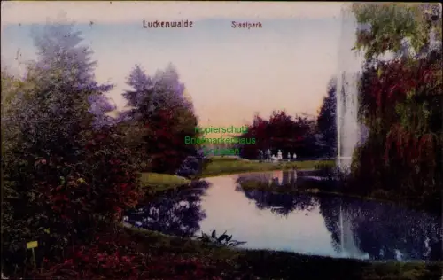 194328 AK Luckenwalde 1919 Stadtpark