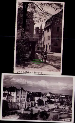 194332 2 AK Zittau Ausblick a. d. Pfarrstraße 1940 ZITTAU BAHNHOF RT 143