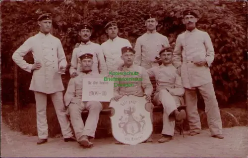 168956 AK Danzig Neufahrwasser 1910 Soldaten Die alten Knochen 1909-10 Gott grüß