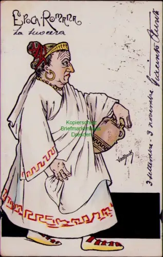 169040 AK Künstlerkarte Van Dock RÖMISCHE ZEIT Epoca Romana Rom 1901