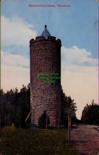 169016 AK Neuhaldensleben 1916 Feldpost Pulverturm