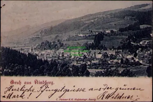 168974 AK Gruß aus Kindberg Steiermark C. Pietzner K.K. Hofphotogr. Aussig