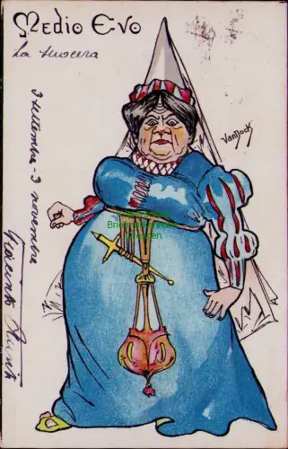 169061 AK Künstlerkarte Van Dock Medio Evo Rom 1901