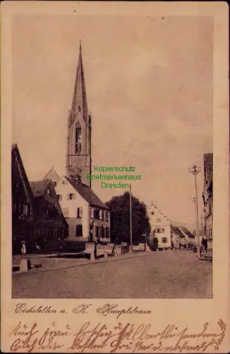 169011 AK Eichstetten a. H. Hauptstrasse 1918 am Kaiserstuhl