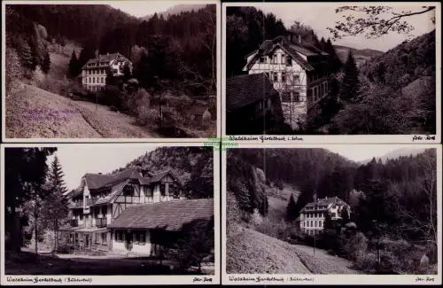 194474 4 AK Waldheim Gertelbach Bühlertal 1950