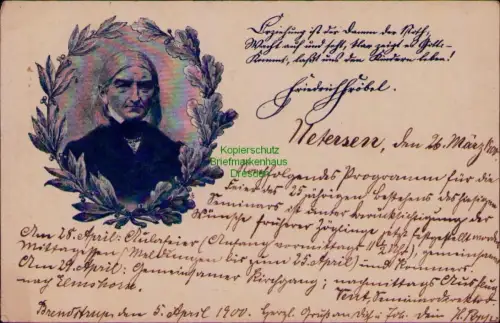 194531 AK Gramm Schleswig 1900 Friedrich Fröbel Feier des 25 jährigen Bestehens