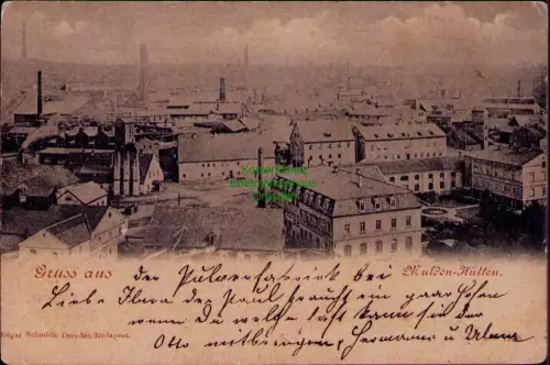 194570 AK Pulverfabrik bei Mulden-Hütten 1899 Verlag Edgar Schmidt, Dresden-Buda