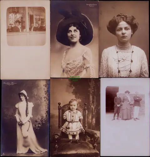 194589 10 AK Geraldine Farrar  Fotokarte Mode um 1910 19220 Margaret  Bajazzo