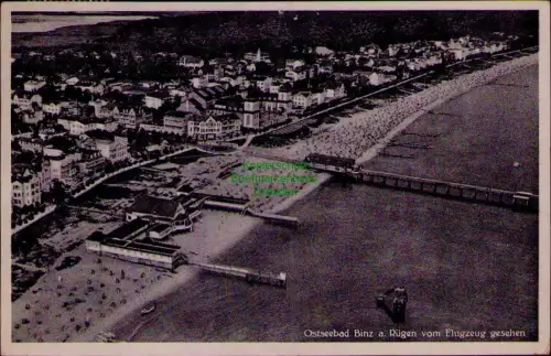194592 AK Ostseebad Binz a. Rügen vom Flugzeug gesehen 1934