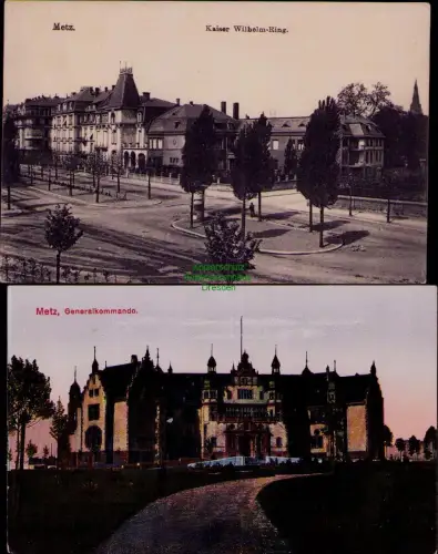 194595 2 AK Metz Generalkommando Kaiser Wilhelm-Ring