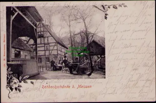 194667 AK Rehbockschänke b. Meissen 1900 Verlag M. Mauermann, Meissen