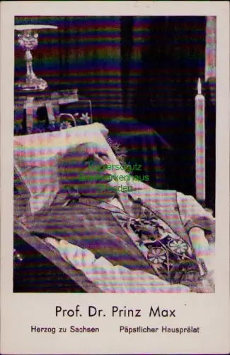 194765 Sammelbild Prof. Dr. Prinz Max Herzog zu Sachsen Päpstlicher Hausprälat M