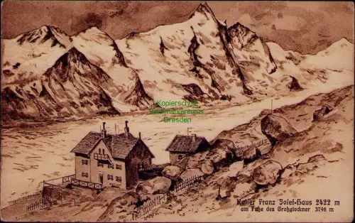 194918 AK Kaiser Franz Jofef-Haus am Fuße des Großglockner 3798 m Heiligenblut 1