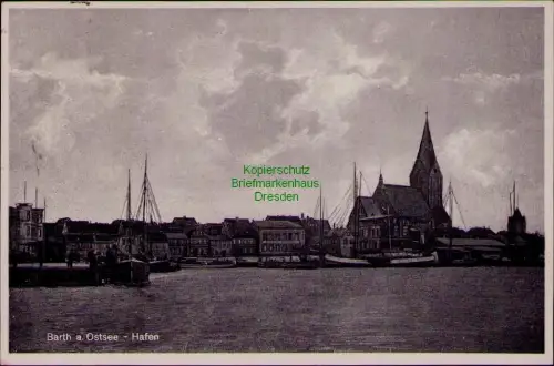 194990 AK Barth a. Ostsee 1935 Hafen