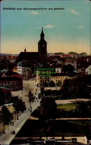 195139 AK Berlin SPANDAU vom Garnisonskirchturm aus gesehen 1915