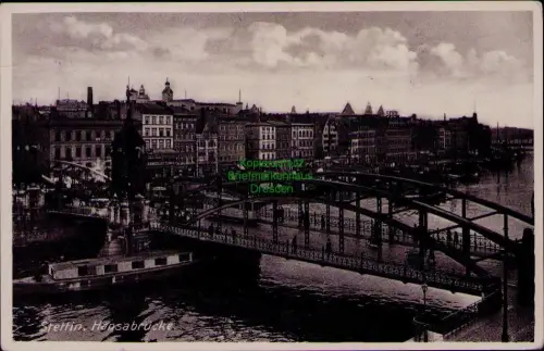 169236 AK Stettin 1935 Hansabrücke