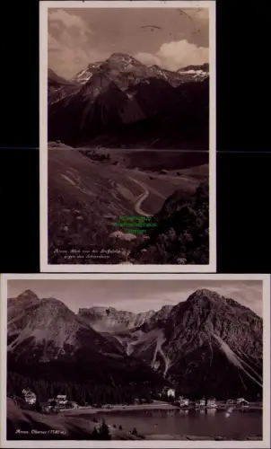 195300 2 AK Arosa Blick von der Staffelalp 1929 gegen das Schiesshorn Obersee (1