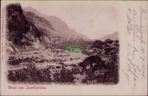 195303 AK Gruss aus Innertkirchen 1900 Verlag Chr. Brennenstuhl, Meyringen Marke