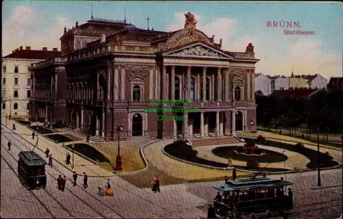 195311 AK BRÜNN Brno Stadttheater 1910