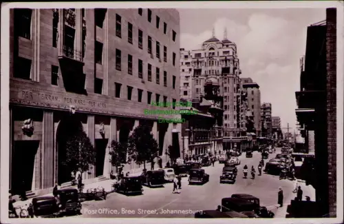 195323 AK Post Office, Bree Street, Johannesburg 1937 PER TERRAM PER MARE PER AE