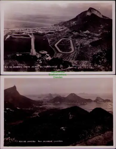 195324 2 AK RIO DE JANEIRO VISTA AEREA DO CORCOVADO PAN DA VISTA CHINEZA
