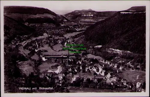 195328 AK HONAU mit Echaztal Fotokarte 1954 Lichtenstein Württemberg Reutlingen