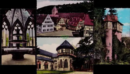 195339 4 AK Kloster Maulbronn um 1960 Faustturm Brunnenkapelle Klosterhof Kloste
