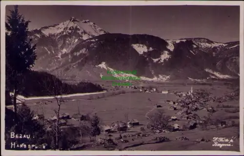 195343 AK Bezau Vorarlberg im Bezirk Bregenz 1926 Fotokarte Marke teilweise abge